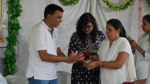Boquet to Dr Mukesh Vaidya,  Additional Health officer,VMC